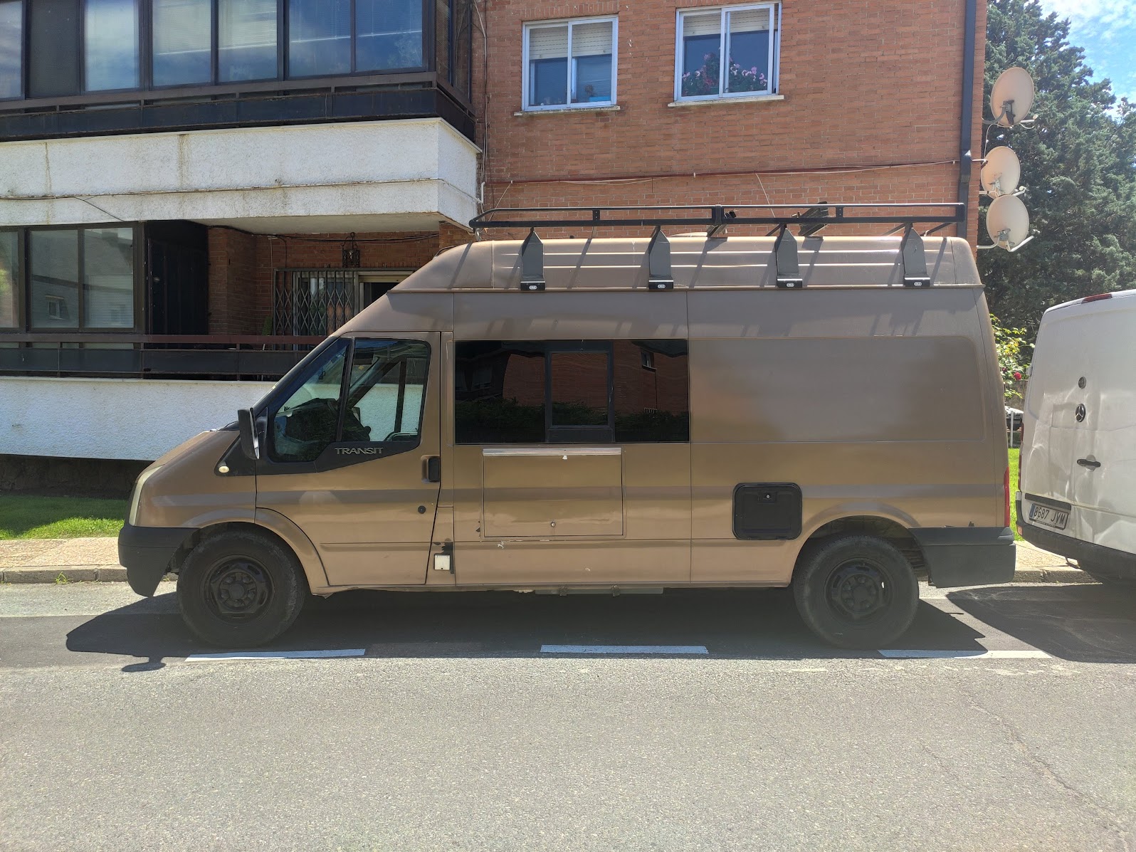 long transit camper van